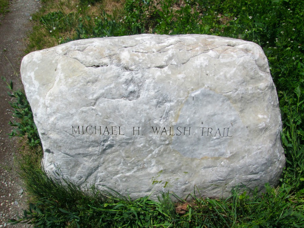 Michael H. Walsh trail marker, West Stockbridge, MA.